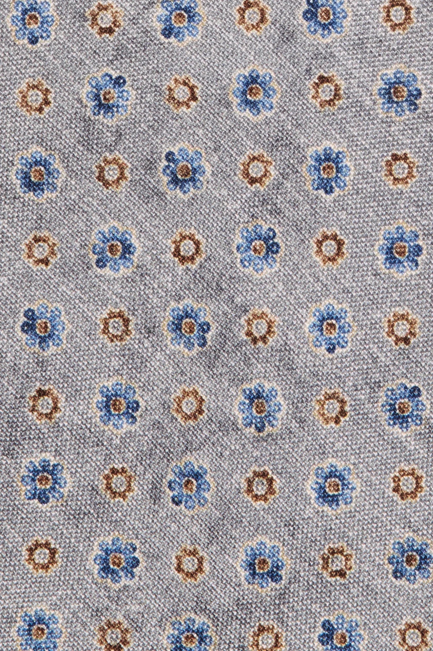 Grey fancy silk tie - Made in Italy