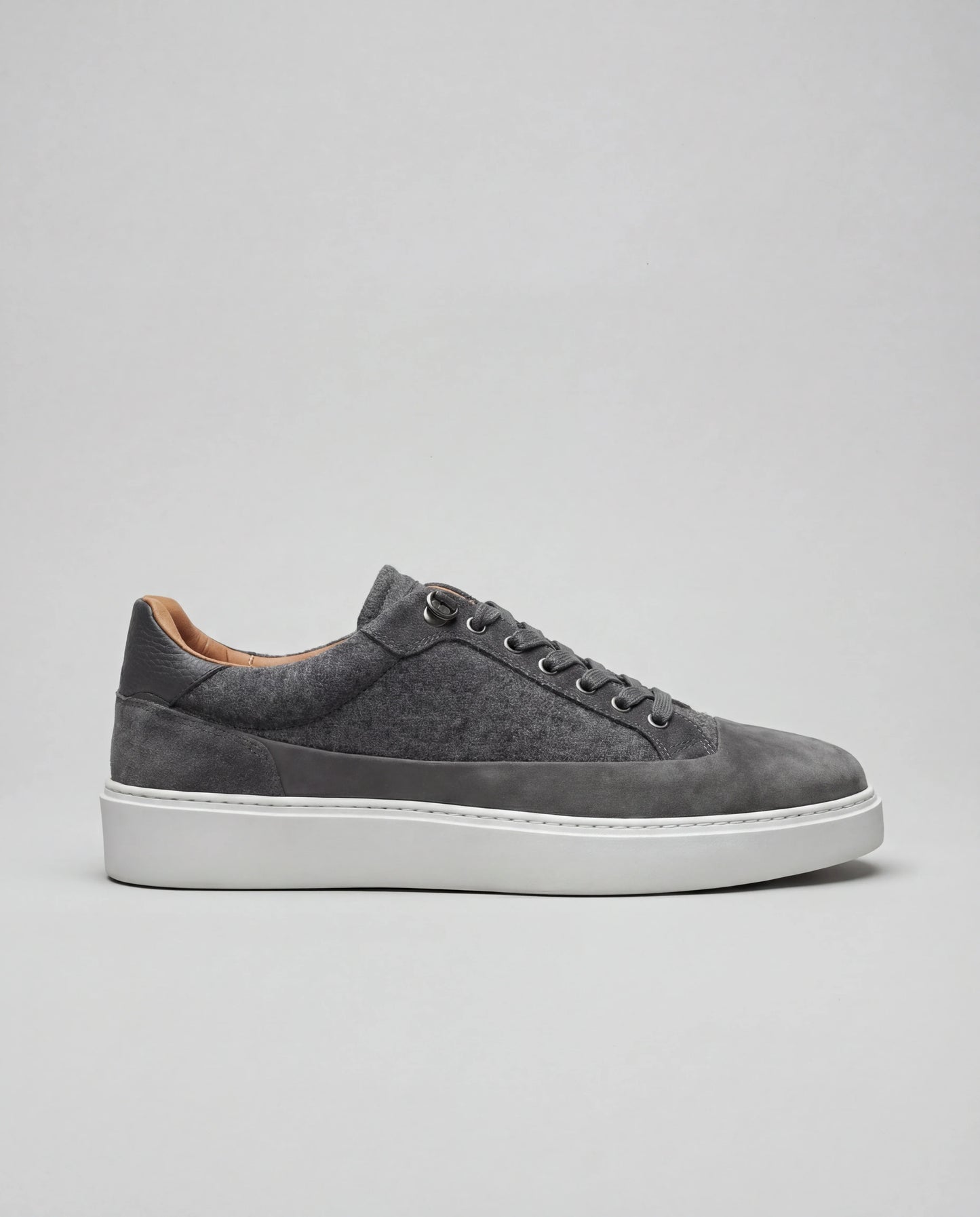 Grey flannel sneakers - Made in Italy