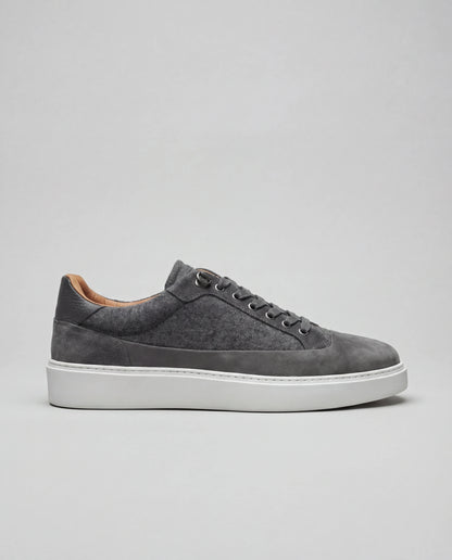 Grey flannel sneakers - Made in Italy