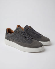 Grey flannel sneakers - Made in Italy