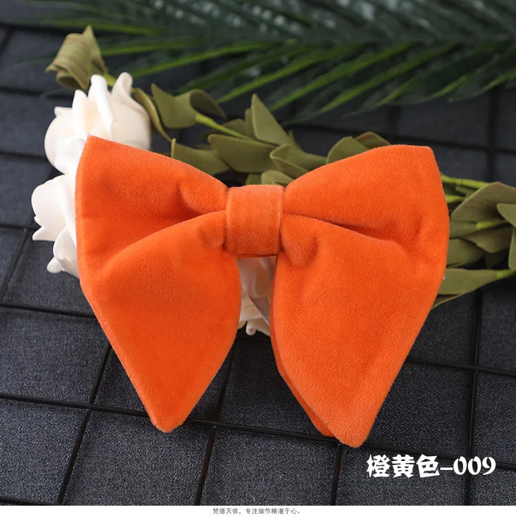 Nova chegada dos homens laços laços cor sólida gravata ajuste veludo gravata noivo/padrinhos/melhor homem/festa de casamento cravat ld1