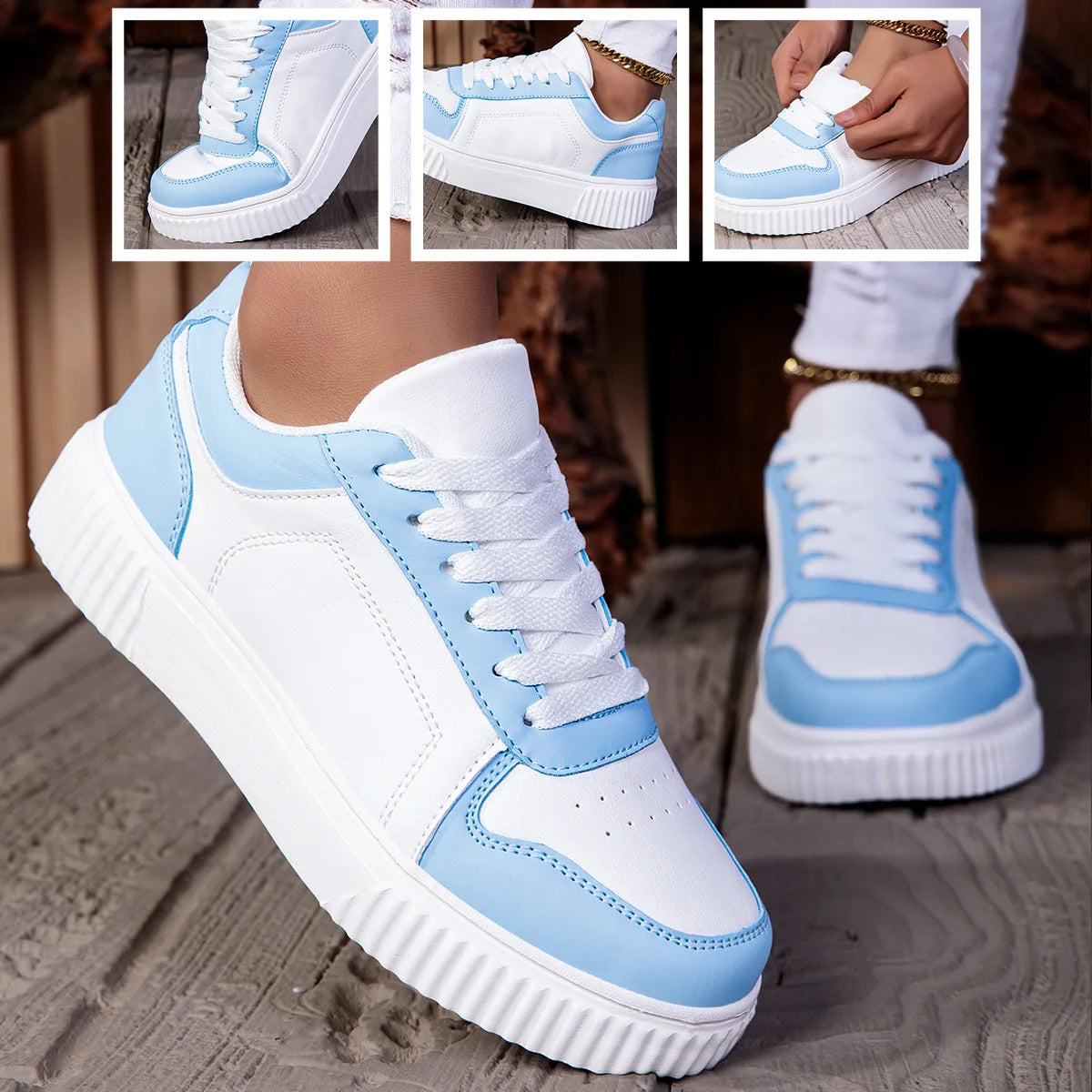 Women Shoes Man Casual Vulcanize Shoe Lace up Women's Flats Sneakers Non Slip Lightweight Comfortable Unisex Sports Outdoor Shoe