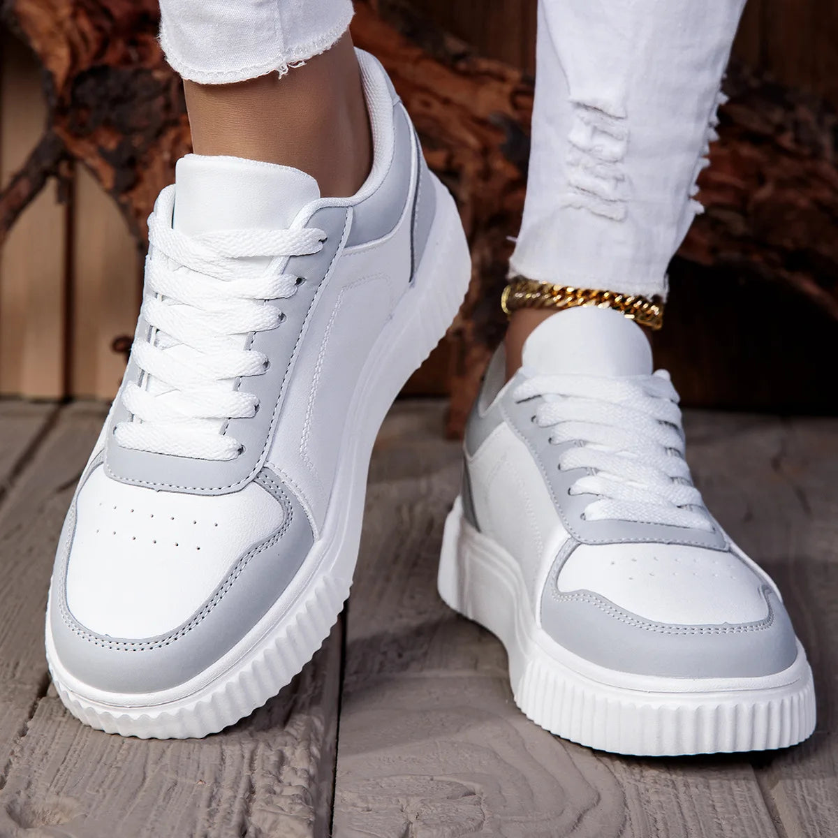 Women Shoes Man Casual Vulcanize Shoe Lace up Women's Flats Sneakers Non Slip Lightweight Comfortable Unisex Sports Outdoor Shoe