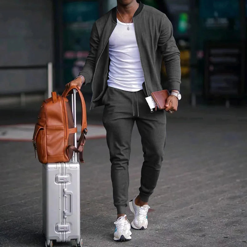 Conjunto super top para homens, duas peças