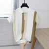 Oem Custom Logo Summer Summer Business Striped Ice Silk Half-zip Men Slim Fit Turn-down Collar Polo Shirts