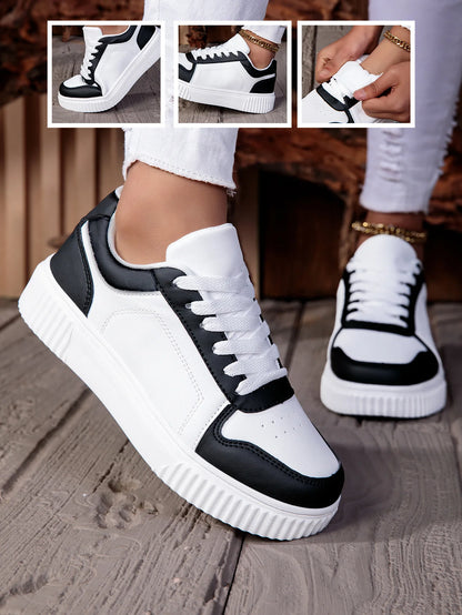 Women Shoes Man Casual Vulcanize Shoe Lace up Women's Flats Sneakers Non Slip Lightweight Comfortable Unisex Sports Outdoor Shoe
