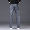 Calça Jeans Masculina Plus Size de Alta Elasticidade, Corte Reto e Largo, Cintura Média-Alta (Atacado)