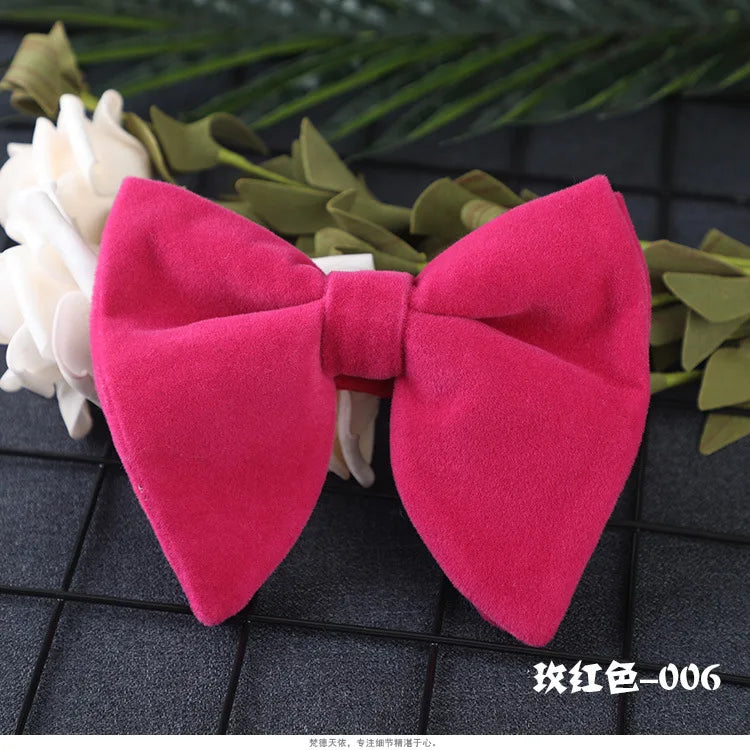 Nova chegada dos homens laços laços cor sólida gravata ajuste veludo gravata noivo/padrinhos/melhor homem/festa de casamento cravat ld1