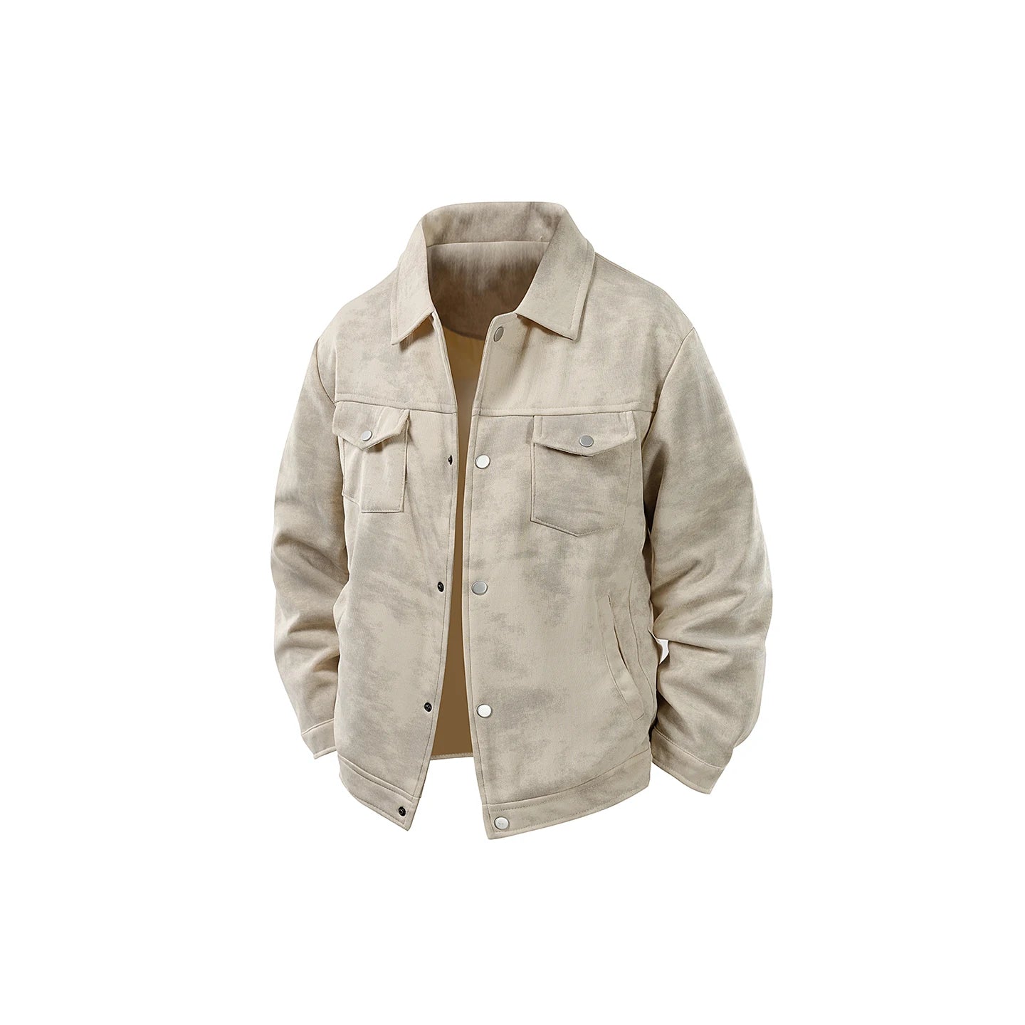 Men's Workwear Long Sleeved Shirt with Multiple Pockets, Suitable for Casual Workwear in Spring and Autumn