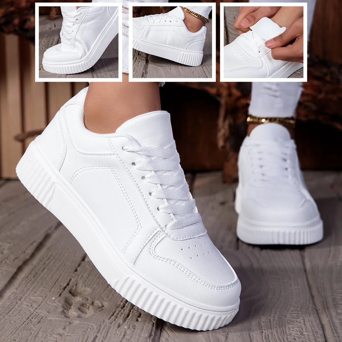 Women Shoes Man Casual Vulcanize Shoe Lace up Women's Flats Sneakers Non Slip Lightweight Comfortable Unisex Sports Outdoor Shoe