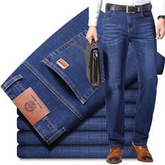 Calça Jeans Masculina Azul Casual Plus Size ANSKTN