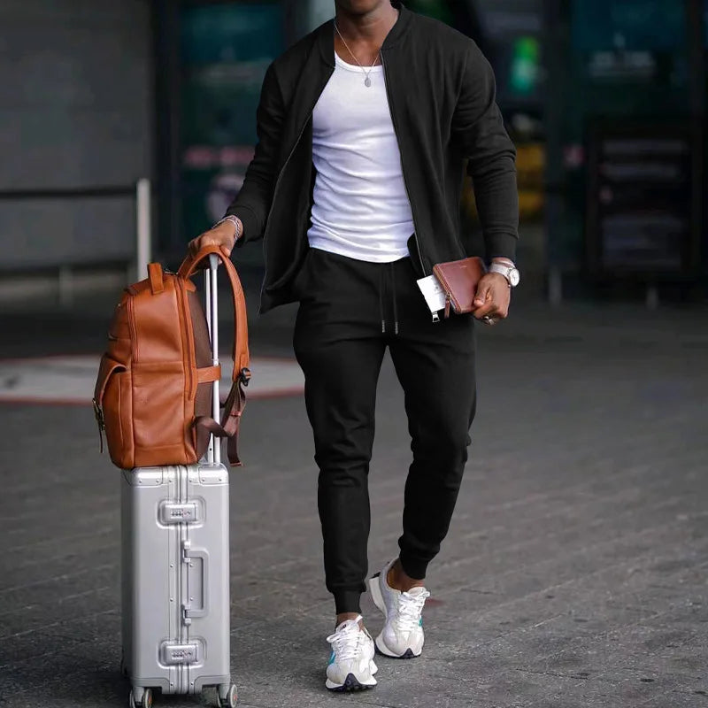 Conjunto super top para homens, duas peças