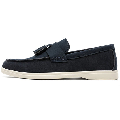Sapatos masculinos casuais de couro de luxo para uso diário, com alta demanda no atacado.