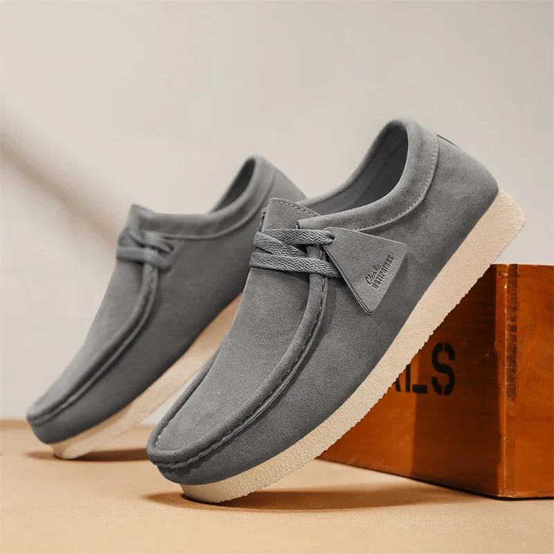 Sapatos casuais de uso diário, leves, antiderrapantes e com sola macia em malha respirável para homens