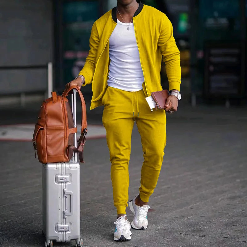 Conjunto super top para homens, duas peças