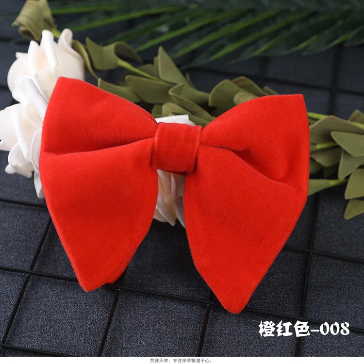 Nova chegada dos homens laços laços cor sólida gravata ajuste veludo gravata noivo/padrinhos/melhor homem/festa de casamento cravat ld1