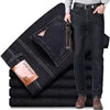 Calça Jeans Masculina Plus Size de Alta Elasticidade, Corte Reto e Largo, Cintura Média-Alta (Atacado)