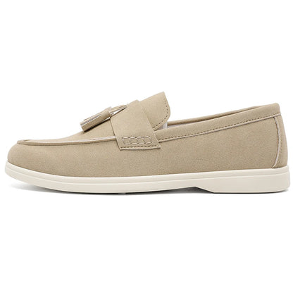 Sapatos masculinos casuais de couro de luxo para uso diário, com alta demanda no atacado.