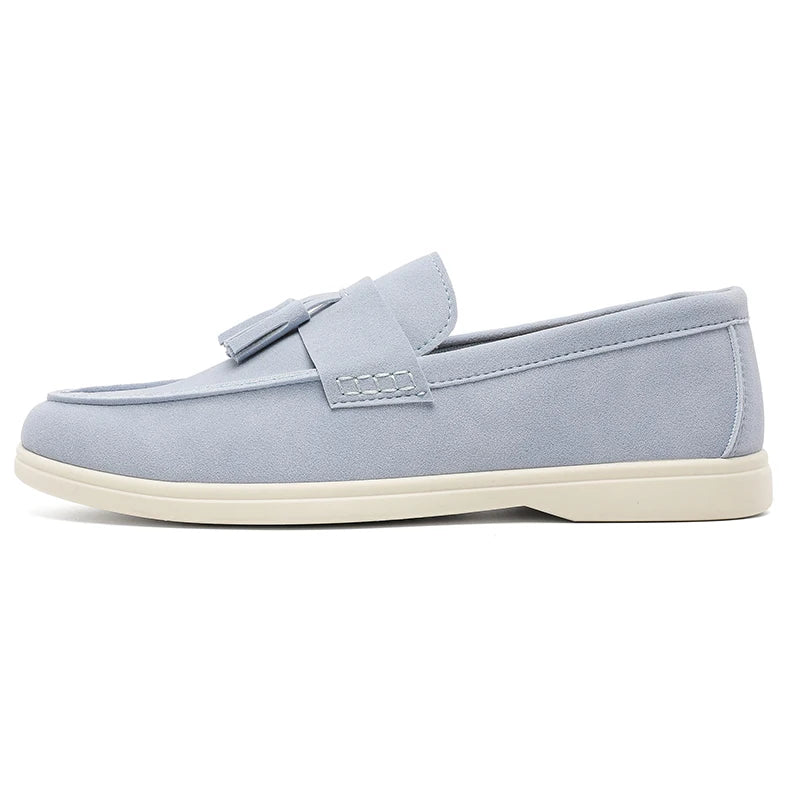 Sapatos masculinos casuais de couro de luxo para uso diário, com alta demanda no atacado.