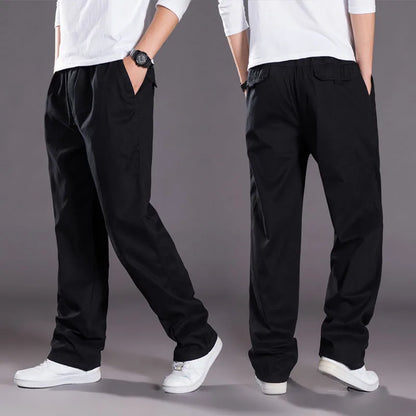 Calças de carga masculinas verão primavera algodão trabalho wear novo em tamanho grande 6xl casual escalada joggers sweatpants hombre outono