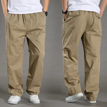 Calças de carga masculinas verão primavera algodão trabalho wear novo em tamanho grande 6xl casual escalada joggers sweatpants hombre outono