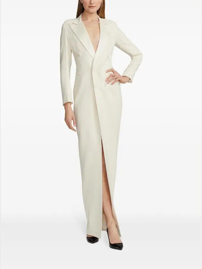 Vestido super elegante com mangas longas