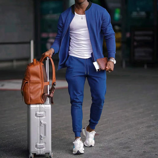Conjunto super top para homens, duas peças