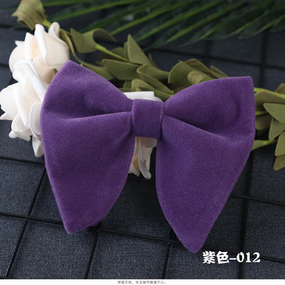 Nova chegada dos homens laços laços cor sólida gravata ajuste veludo gravata noivo/padrinhos/melhor homem/festa de casamento cravat ld1