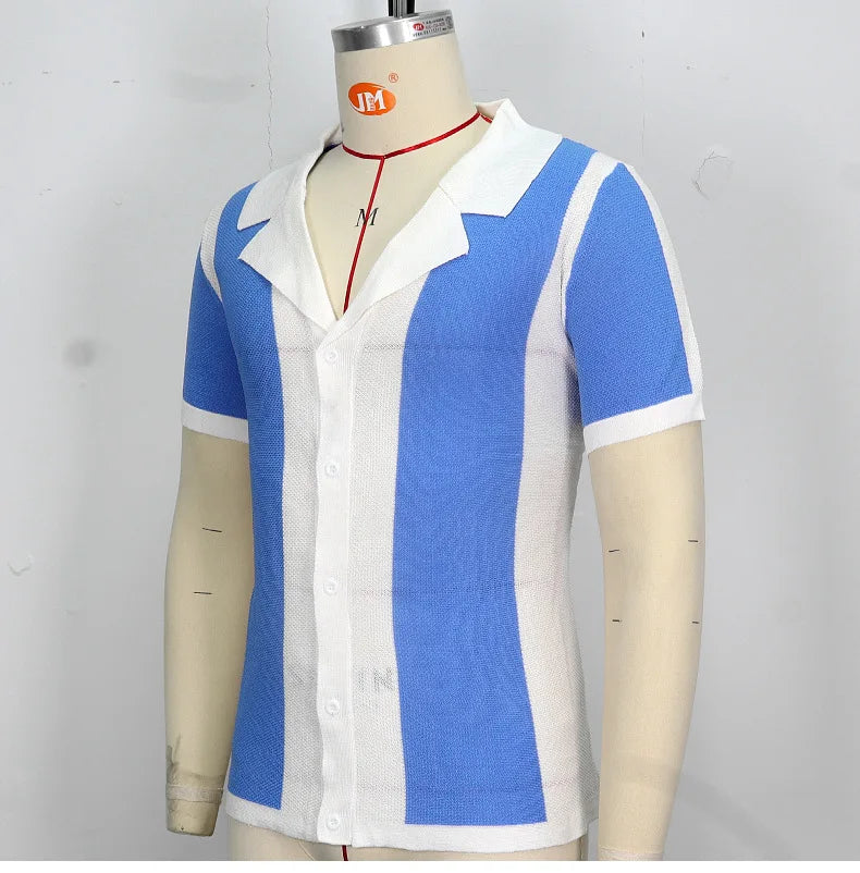 Camisas Polo Masculinas de Verão em Tricô – Estilo Executivo, Formal e Luxuoso (Modelagem Slim)