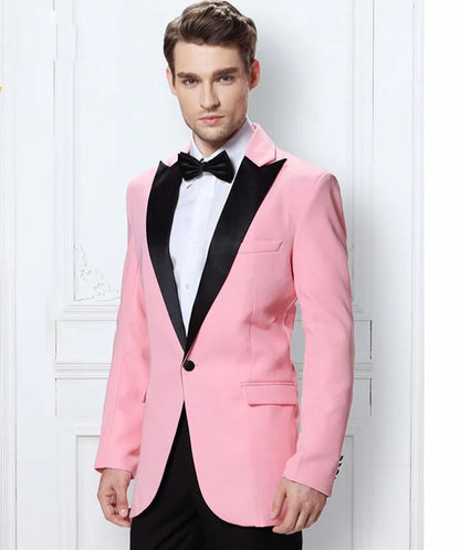 Italian Blazer Sets Luxury Beige Men Suits Classic Style 2 Pieces Business Men Office Wear Suits Sets Casual Party Tuxedos