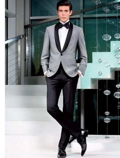 Italian Blazer Sets Luxury Beige Men Suits Classic Style 2 Pieces Business Men Office Wear Suits Sets Casual Party Tuxedos