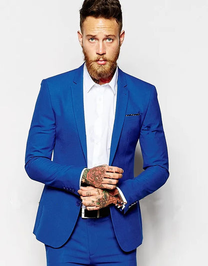Italian Blazer Sets Luxury Beige Men Suits Classic Style 2 Pieces Business Men Office Wear Suits Sets Casual Party Tuxedos