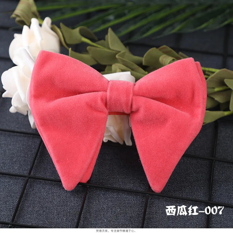Nova chegada dos homens laços laços cor sólida gravata ajuste veludo gravata noivo/padrinhos/melhor homem/festa de casamento cravat ld1