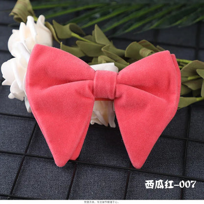 Nova chegada dos homens laços laços cor sólida gravata ajuste veludo gravata noivo/padrinhos/melhor homem/festa de casamento cravat ld1