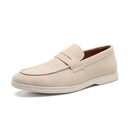 Mocassins casuais de luxo da moda para homens, estilo personalizado para caminhada, respiráveis, sem fecho, para todas as estações