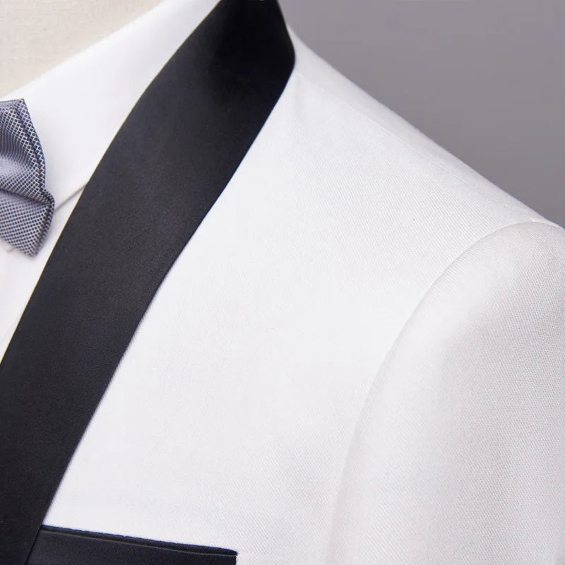 DE0061RV Hot Trend 3-Pieces Single Button Slim Casual Men's Suits and Blazer Sehe Fashion