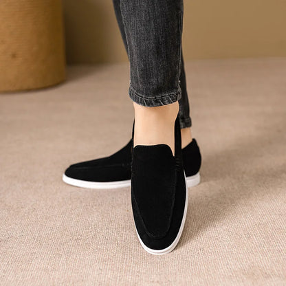 Mocassins Masculinos Estilo Beckham para Verão – Casual, Sem Cadarço (Slip-on), Confortáveis para Dirigir, Cabedal em Lona, Resistentes, Disponíveis em Tamanhos Grandes