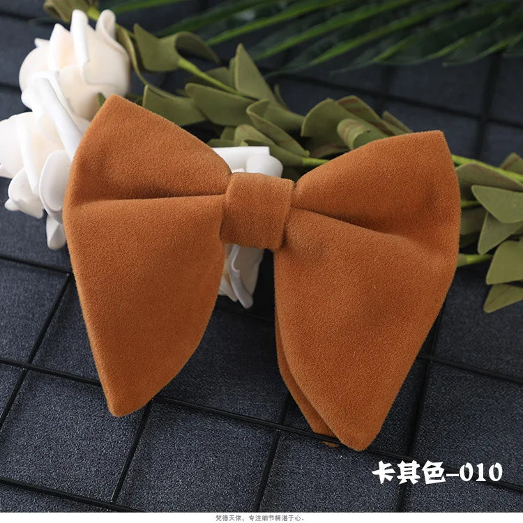 Nova chegada dos homens laços laços cor sólida gravata ajuste veludo gravata noivo/padrinhos/melhor homem/festa de casamento cravat ld1