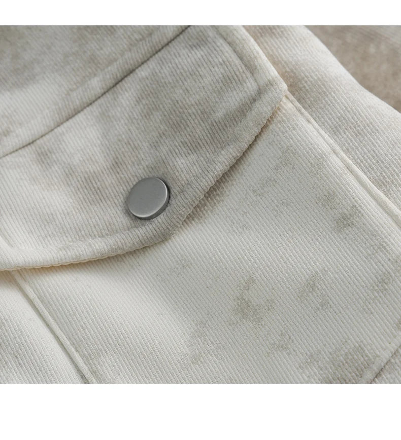 Men's Workwear Long Sleeved Shirt with Multiple Pockets, Suitable for Casual Workwear in Spring and Autumn