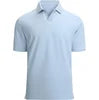 Men's Color Blocked Polo Shirt Short Sleeve Knitted Cotton Zipper Front Logo Casual Breathable Design