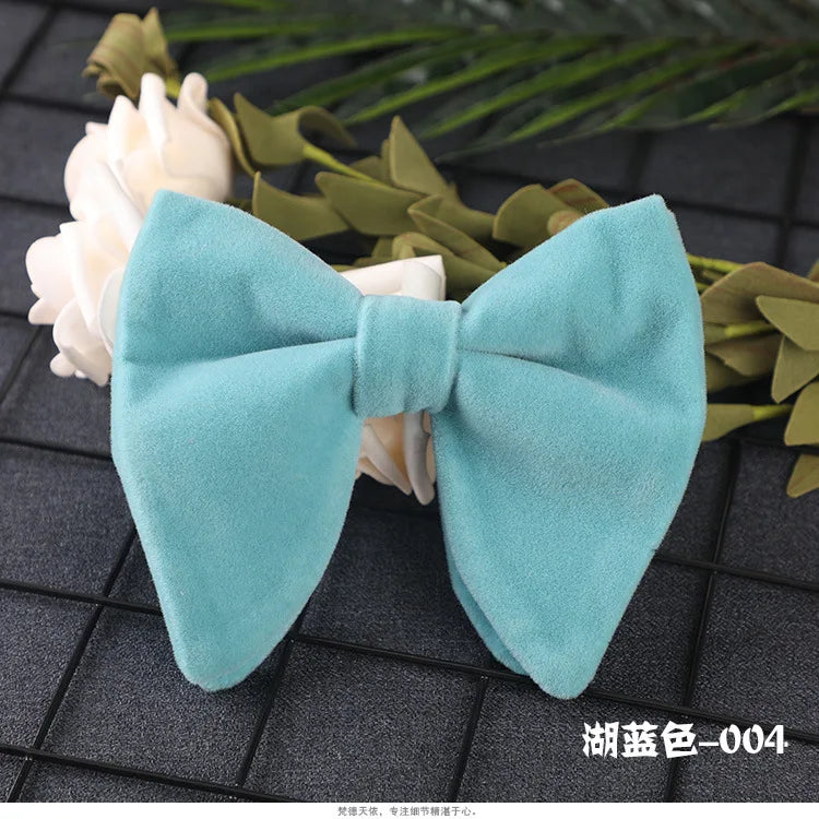 Nova chegada dos homens laços laços cor sólida gravata ajuste veludo gravata noivo/padrinhos/melhor homem/festa de casamento cravat ld1
