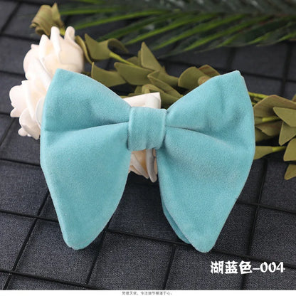 Nova chegada dos homens laços laços cor sólida gravata ajuste veludo gravata noivo/padrinhos/melhor homem/festa de casamento cravat ld1