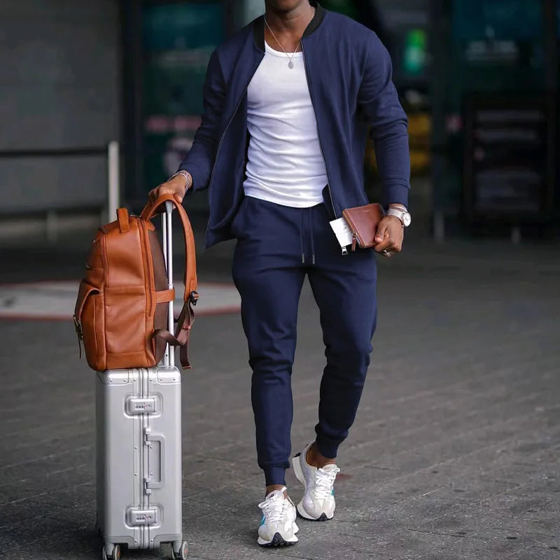 Conjunto super top para homens, duas peças