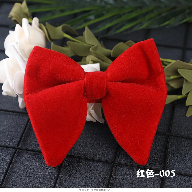 Nova chegada dos homens laços laços cor sólida gravata ajuste veludo gravata noivo/padrinhos/melhor homem/festa de casamento cravat ld1