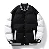 Jaqueta Masculina de Inverno Estilo Varsity/Baseball (Puffer) – Corta-vento, Acolchoada com Algodão e Personalizável com Bordado