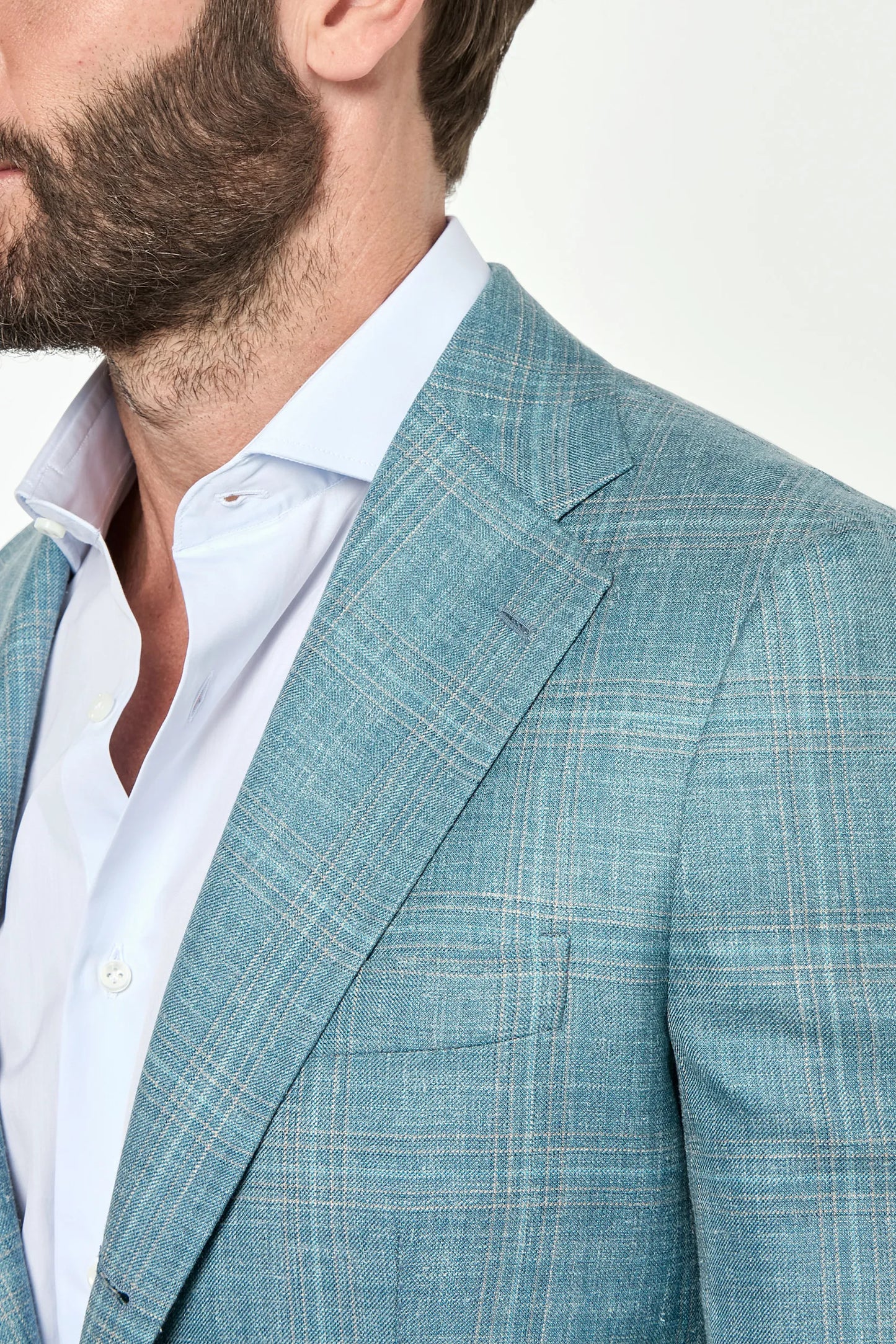 Light teal Neapolitan jacket - Made in Italy