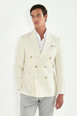 Off-white double breasted jacket - Made in Italy