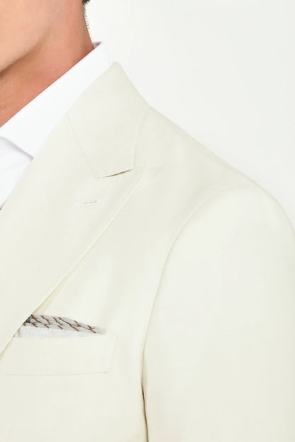 Off-white double breasted jacket - Made in Italy