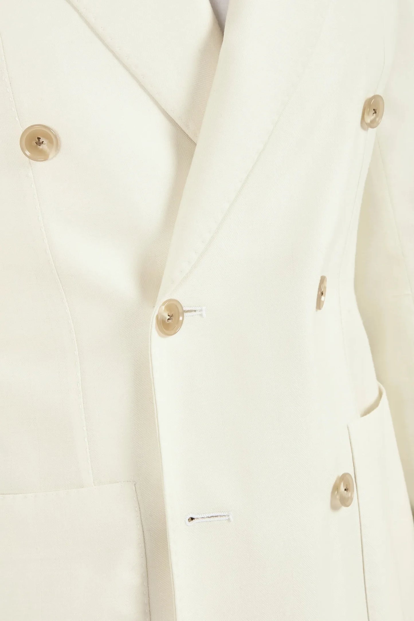 Off-white double breasted jacket - Made in Italy