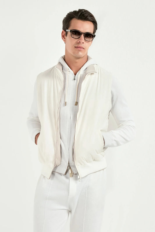 Off-white vest - Made in Italy